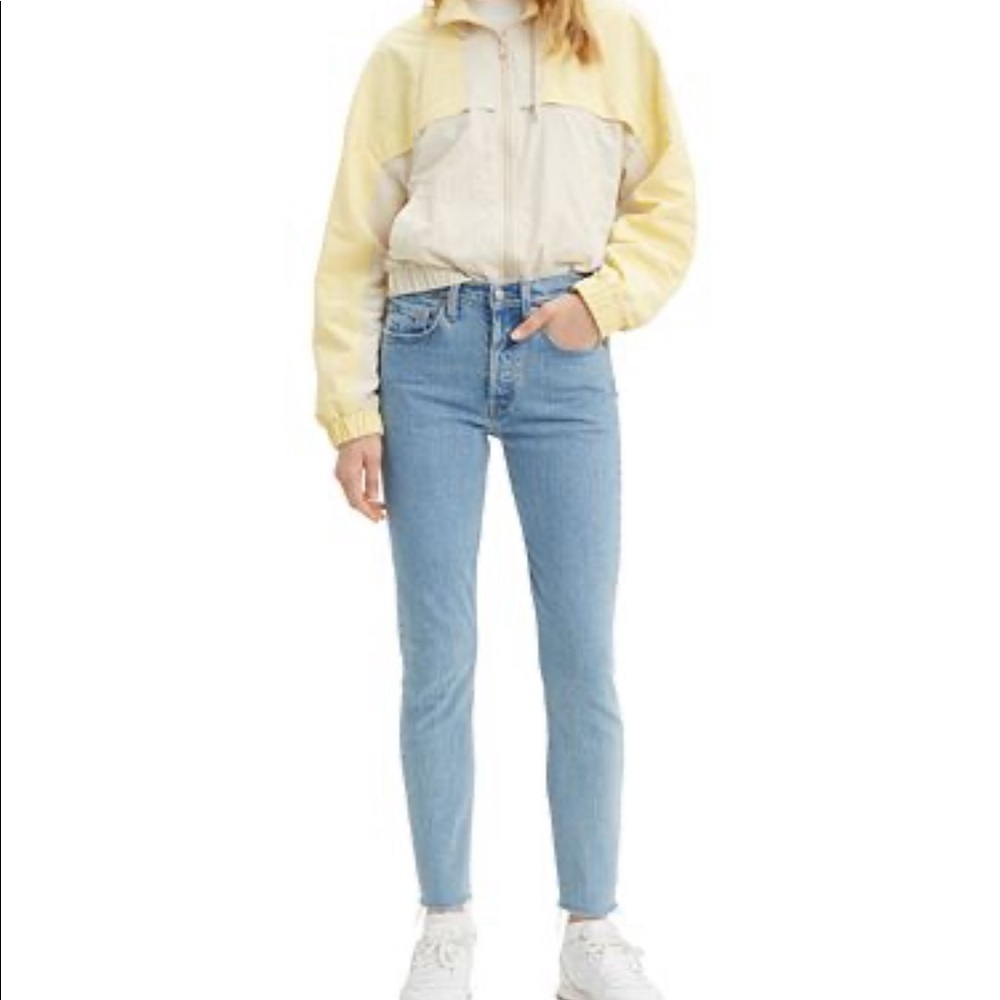 Levi’s 501 high rise skinny jean in tango raw hem - Picture 15 of 16